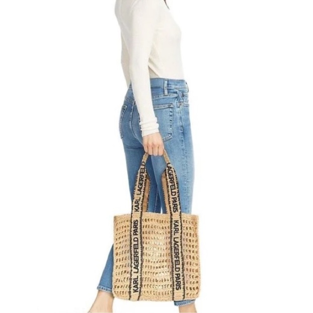 Karl Lagerfeld woven bag